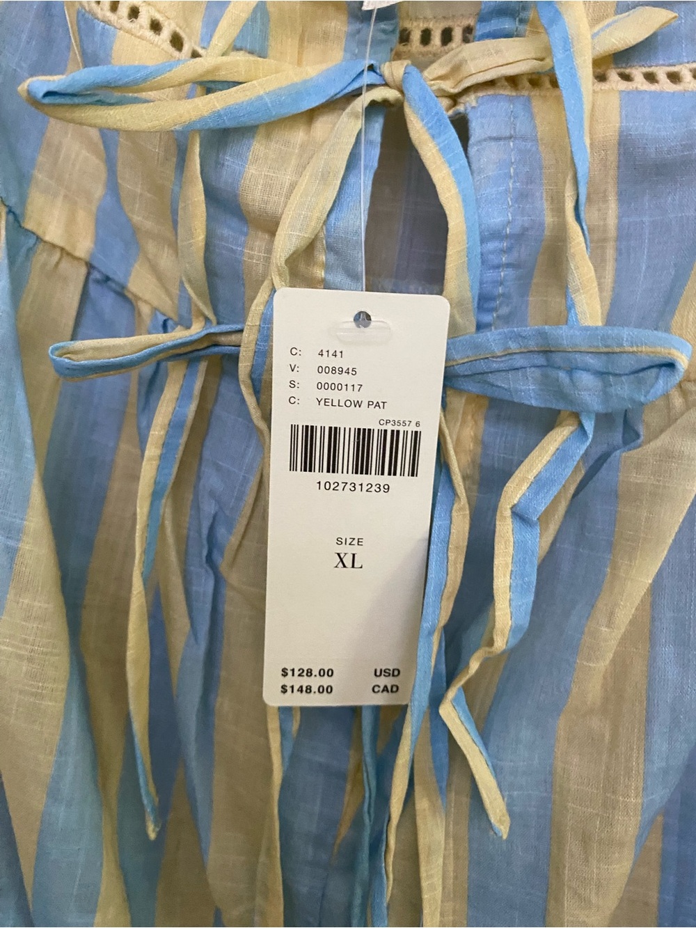 Anthropologie Nay Bellamy x LyreBird Midi Nap COTTON Dress size XL new with tag - Picture 6 of 6